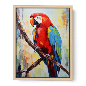 Red Parrot Modern Art Painting Art Print