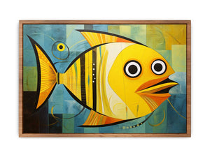 Modern Golden Fish Art Poster