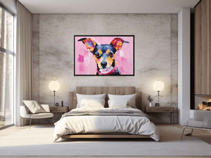 Pink Dog Painting