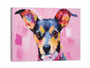 Pink Dog Painting