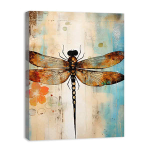 Vinatge Dragonfly Painting