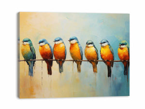 Brids on Branch Painting