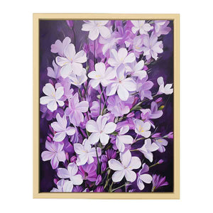 Purple White Flowers Art Print