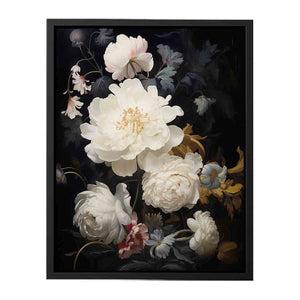 White Flowers Canvas Print