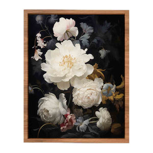 White Flowers Poster