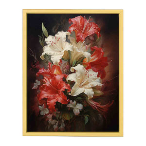 Flower Red Art Painting Streched canvas