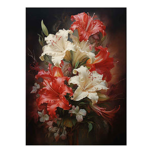 Flower Red Art Painting