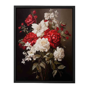 Vinatge Flower Painting Canvas Print