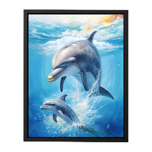 Dolphin Artwork Canvas Print