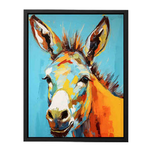Modern Donkey Art Canvas Print