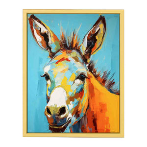 Modern Donkey Art Streched canvas