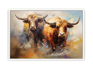 Spirit of the Shaggy Giants Bull Framed Print