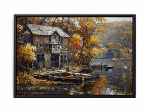 House in Kashmir Painting