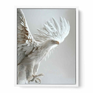 3D Eagle Framed Print