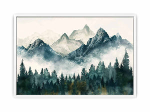 Peaks in the Valley Framed Print