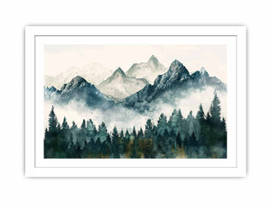 Peaks in the Valley Streched canvas