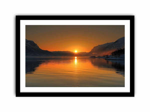 Midhnight Sun in Norway Art Print