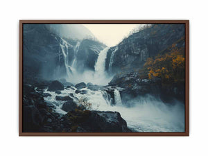 Langfoss Waterfall Poster
