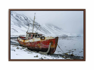 Winter Fishing Poster
