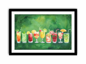 Summar Cocktails Art Print
