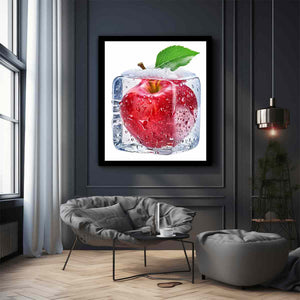 Red Apple in Ice