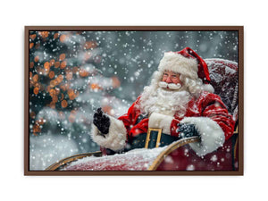 Santa Sleigh Poster