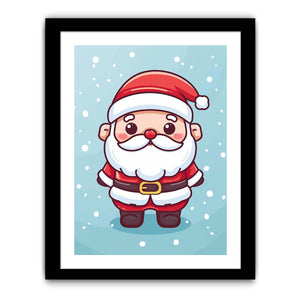 Santa in The Snow Art Print