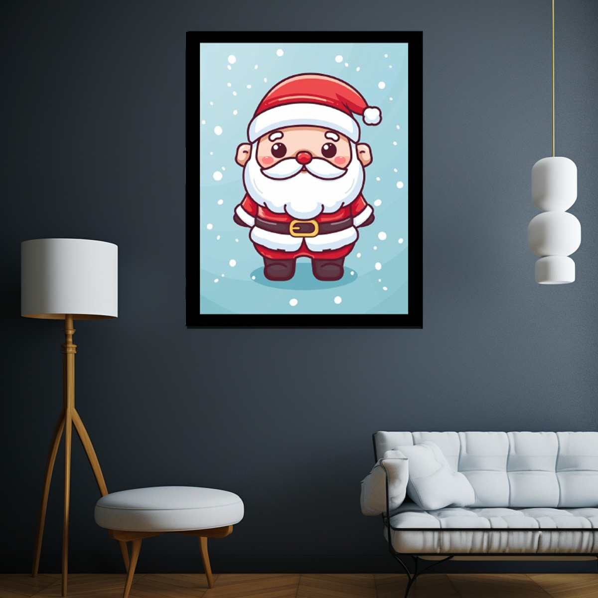 Santa in The Snow