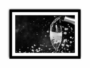 Pouring Champagne Art Print