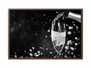 Pouring Champagne Poster