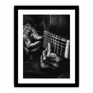 Playing Guitar Art Print