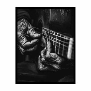 Playing Guitar Painting