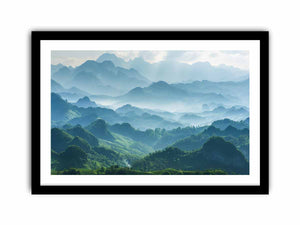 Peaks Art Print