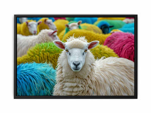 Sheep in the Field Painting