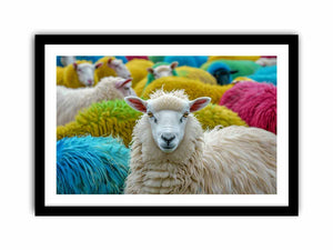 Sheep in the Field Art Print