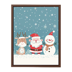 Santa Friends Poster