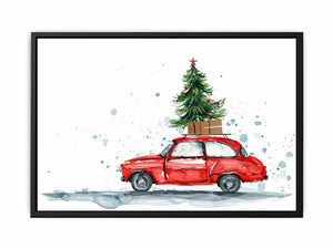 Christmas Car Painting