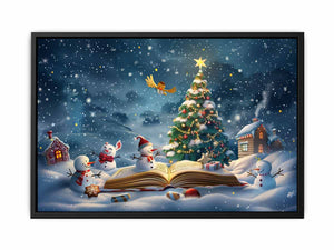 Christmas Tree Landscape Painting