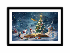 Christmas Tree Landscape Art Print