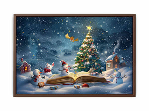 Christmas Tree Landscape Poster
