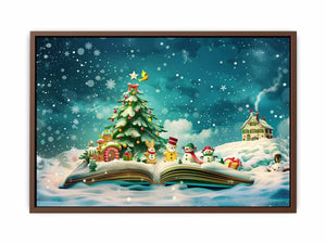 Christmas Tree Landscape Poster