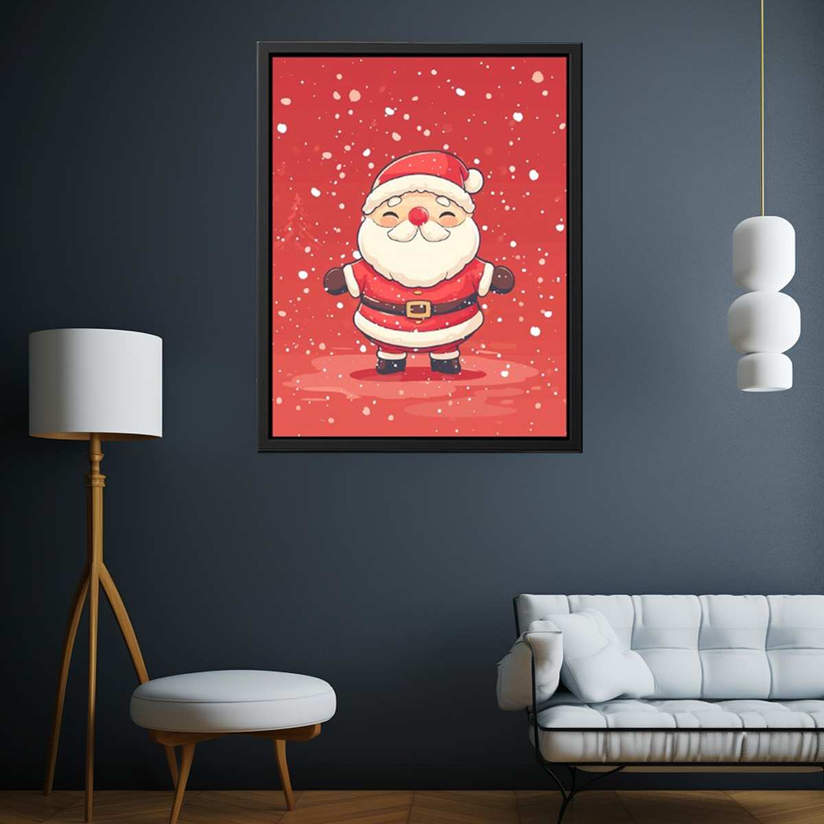 Santa in The Snow