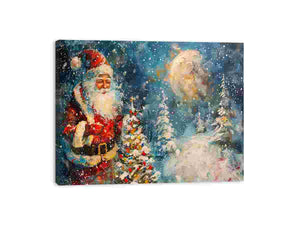 Santa Coming Art Print
