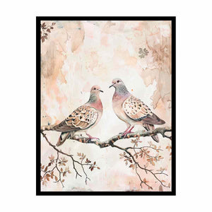 Turtle Doves Painting