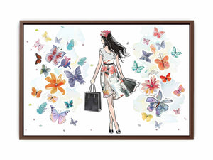 Butterfly Girl Poster