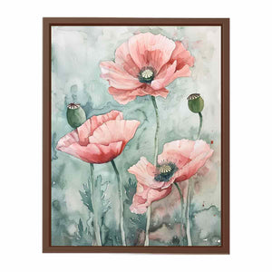 Watercolor Poppies Poster