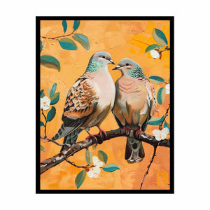 Turtle Doves Painting