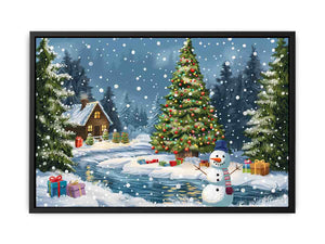 Christmas Landscape Painting