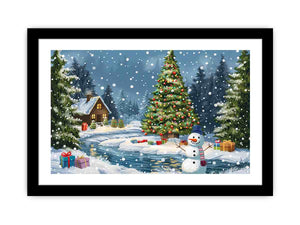 Christmas Landscape Art Print