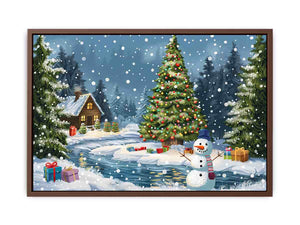 Christmas Landscape Poster